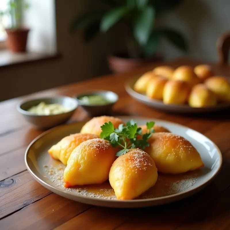 Sopapillas de Calabaza y Canela: Postre Mexicano Frito Sin Azúcar Añadido