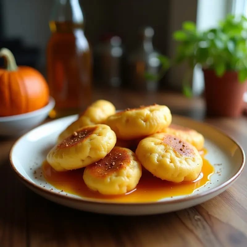 Sopapillas de Calabaza con Miel de Agave: Postre Mexicano Crujiente y Sin Azúcar Refinada