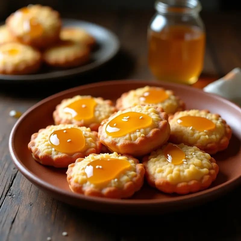 Sopapillas de Harina de Maíz con Miel de Agape: Postre Colombiano Sin Gluten y Crujiente