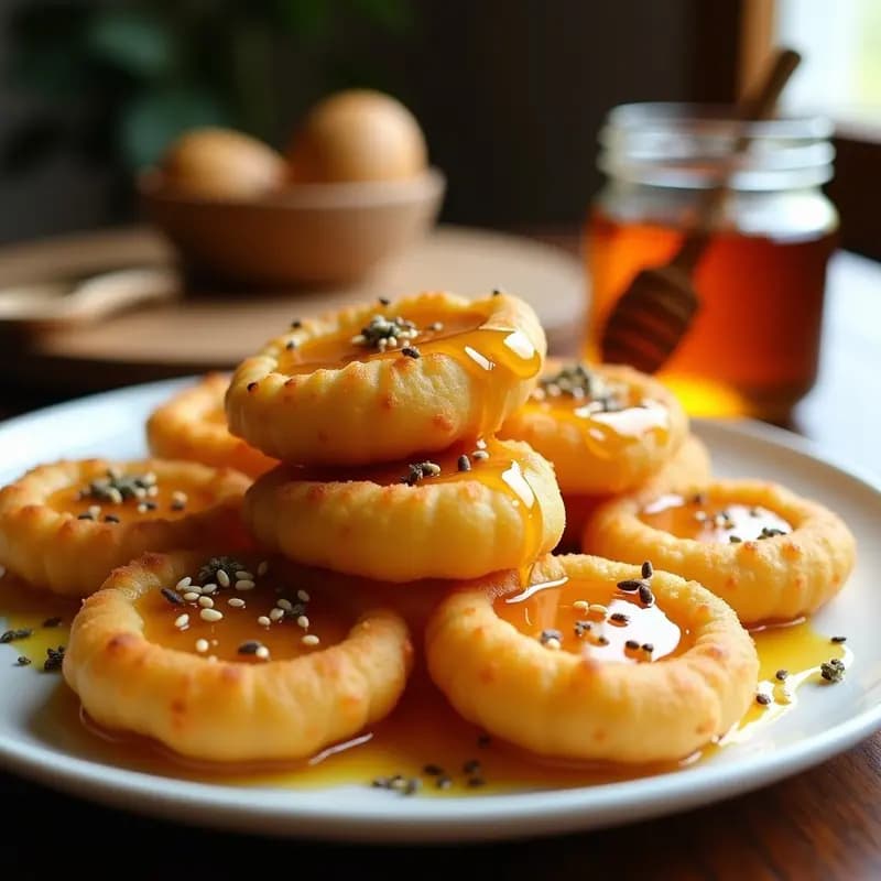 Sopapillas de Queso y Miel: Postre Español Crujiente en Freidora de Aire