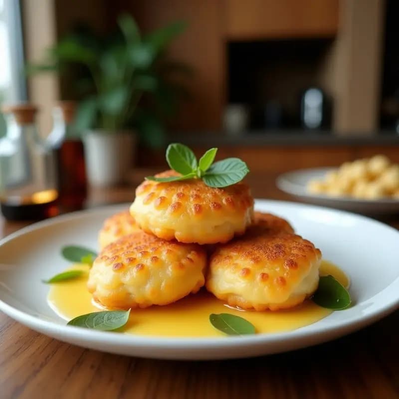Sopapillas de Queso quipeño y Miel de Ulmo: Postre Chileno Crujiente sin Horno en Airfryer