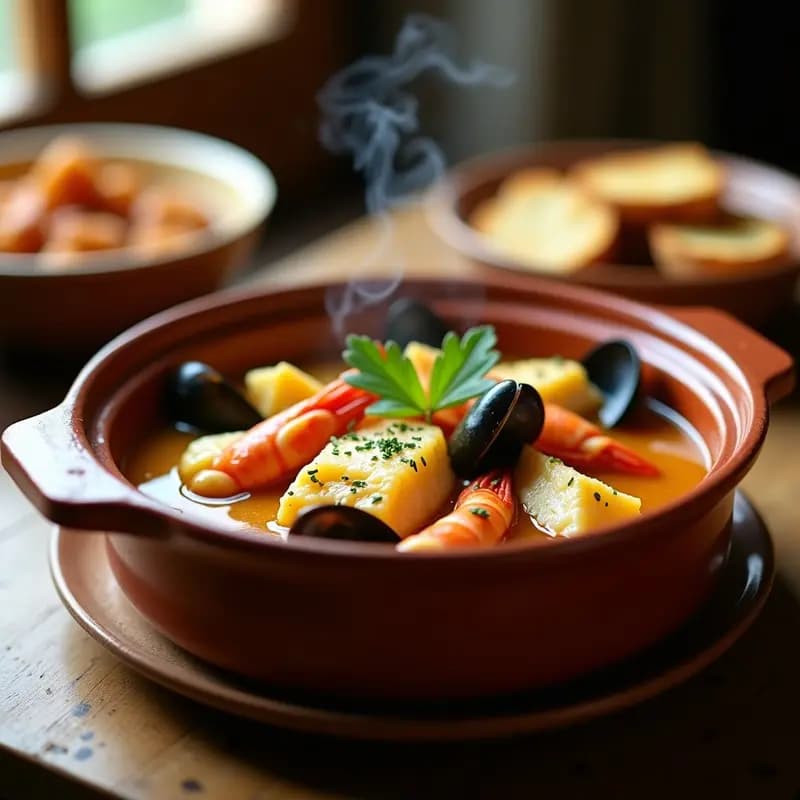 Sopar de Peix Catalán con Ajo y Ñora: Receta de Pescado Tradicional para 4