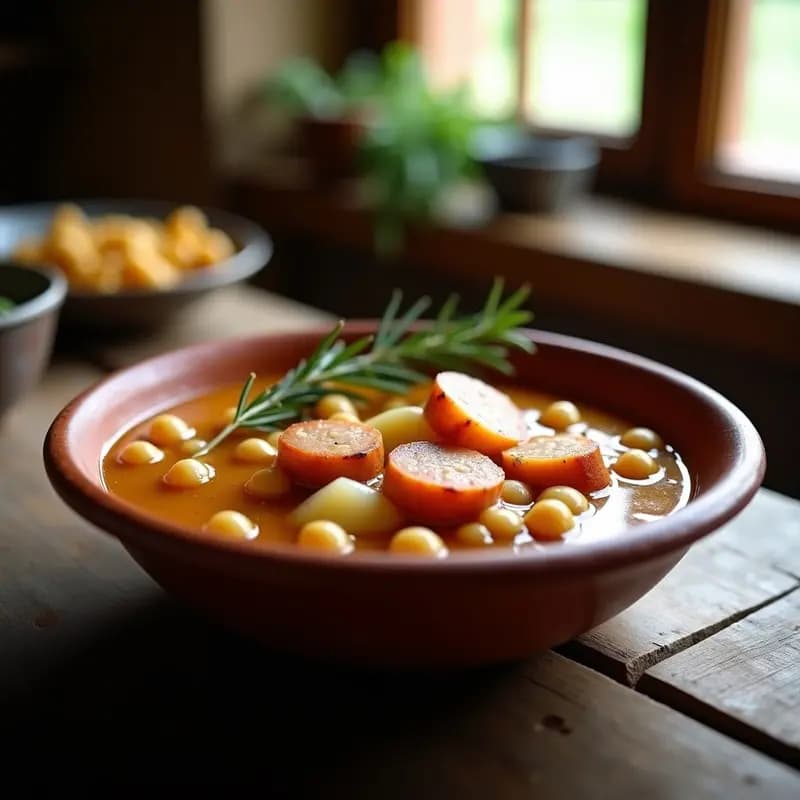 Sopar Sec Catalán con Butifarra y Garbanzos: Receta Tradicional en Thermomix