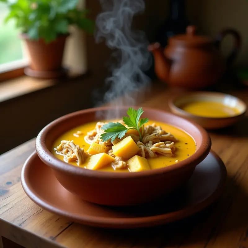 Sopaulo Brazileño de Pollo con Mandioca y Queso Coalho: Receta Nordestina Reconfortante