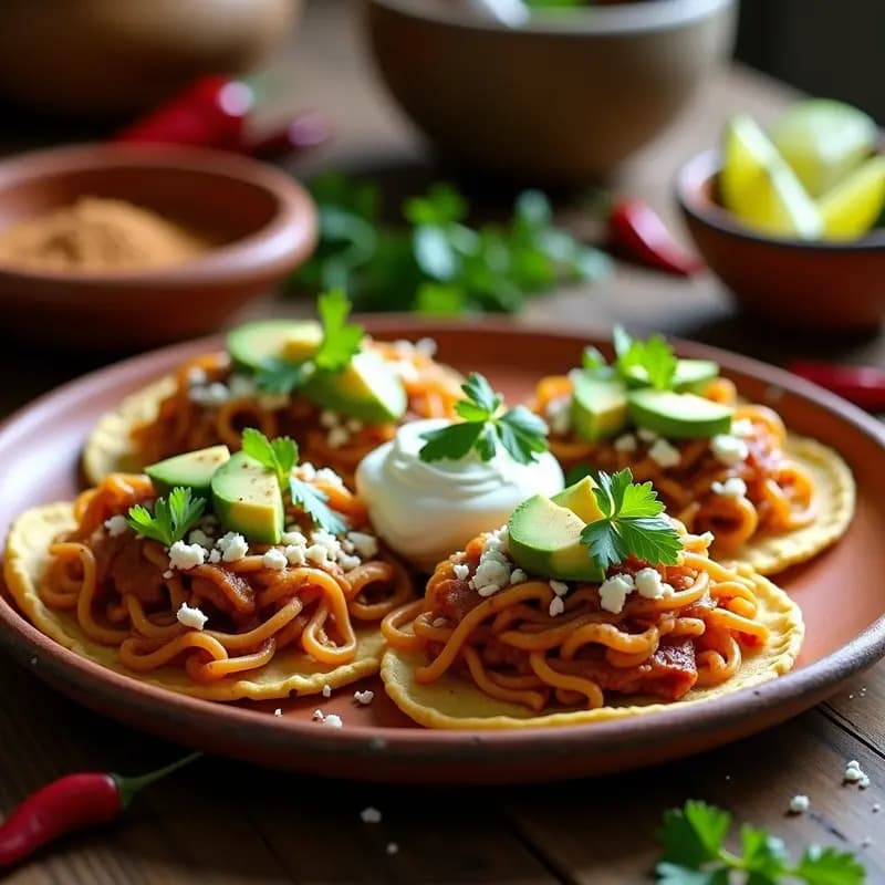 Sope de Fideo con Pollo Desmenuzado y Chile Pasilla: Receta Mexicana Reconfortante