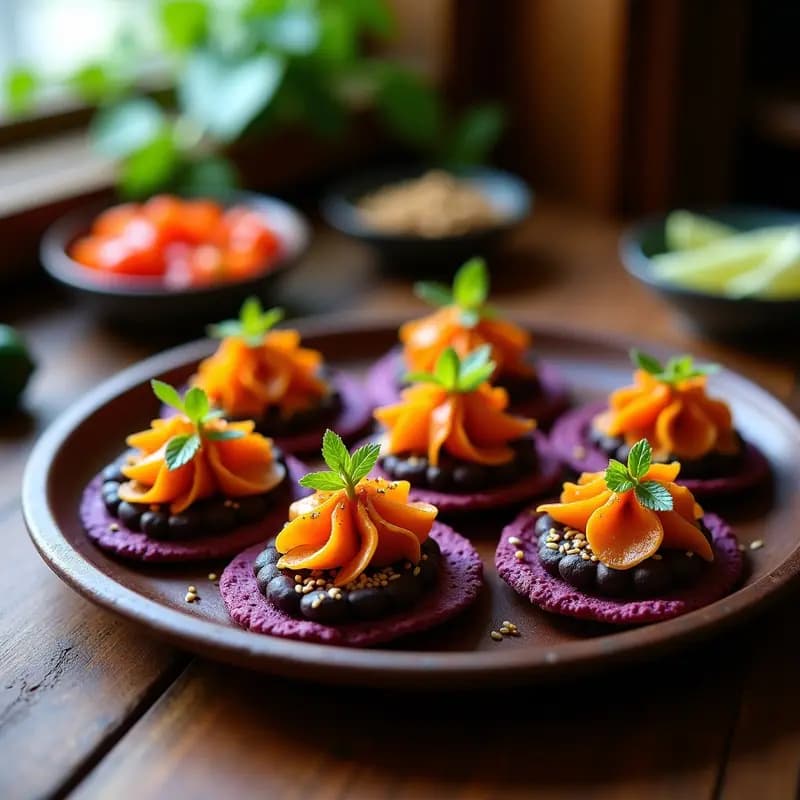Sopes de Frijol Negro y Flor de Calabaza: Receta Mexicana Vegana y Sin Harina