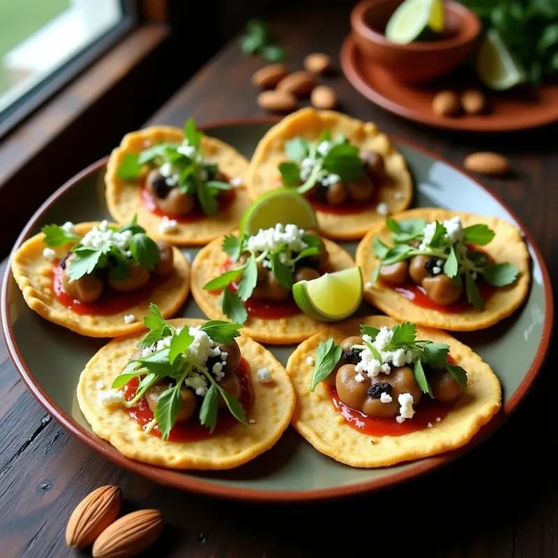 Sopes de Harina de Almendra con Tingas de Hongos: Receta Mexicana Keto y Sin Gluten