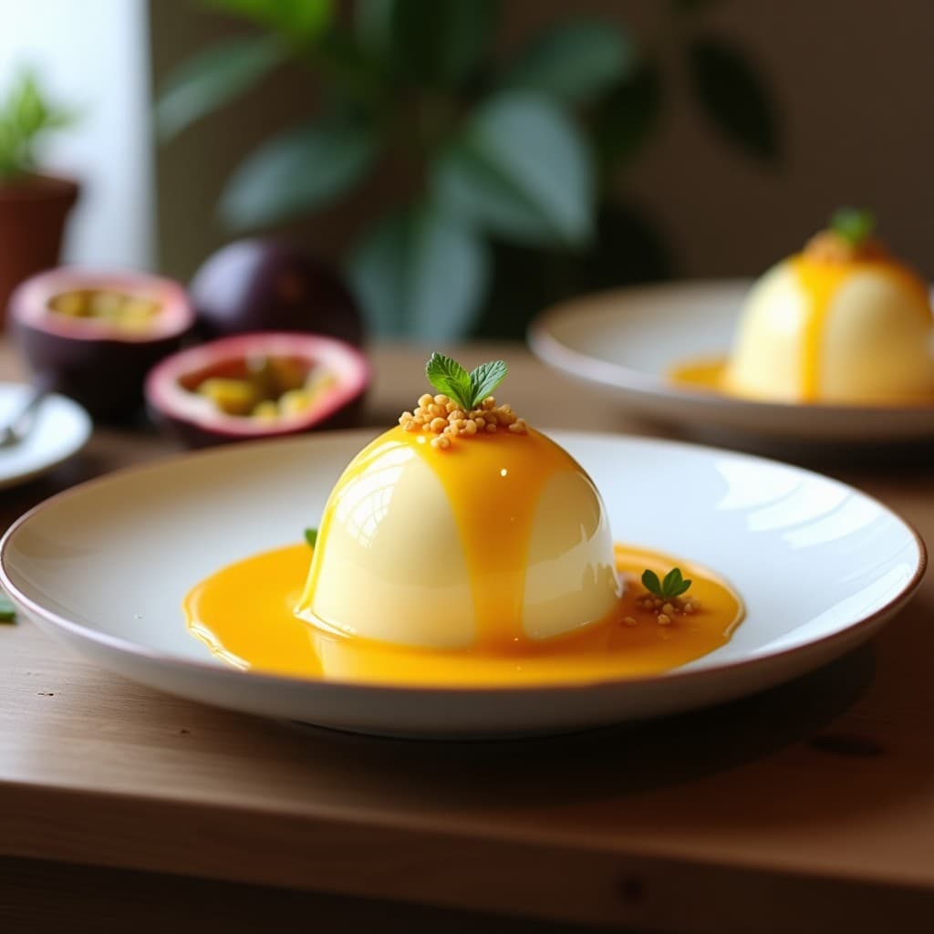 Sorbete de Maracuyá y Leche de Coco: Postre Vegano Sin Lácteos y Refrescante