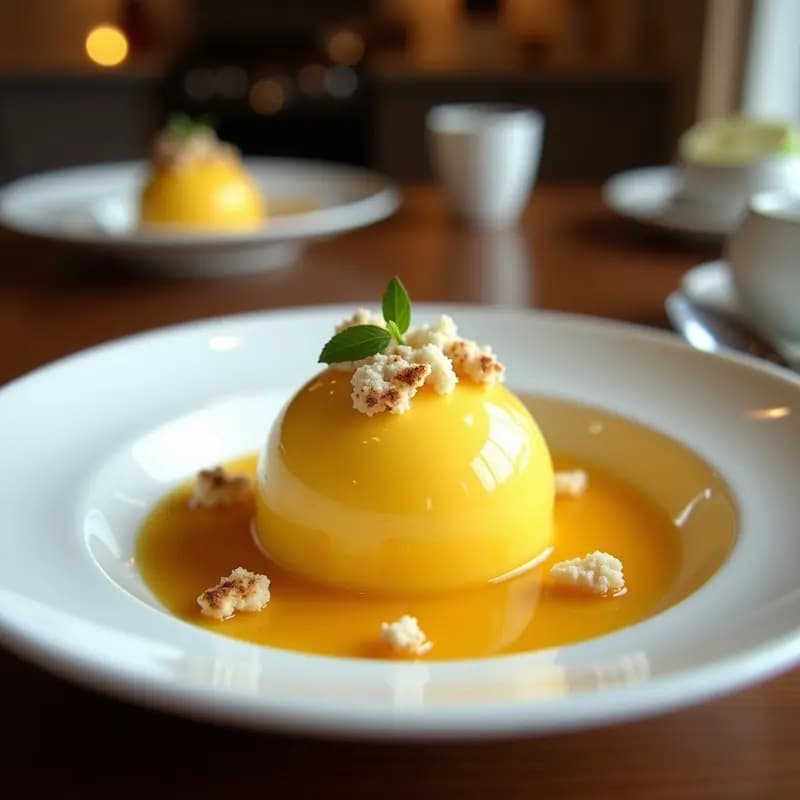 Sorbete de Maracuyá y Lima con Crujiente de Coco: Postre Brasileiro Sin Azúcar