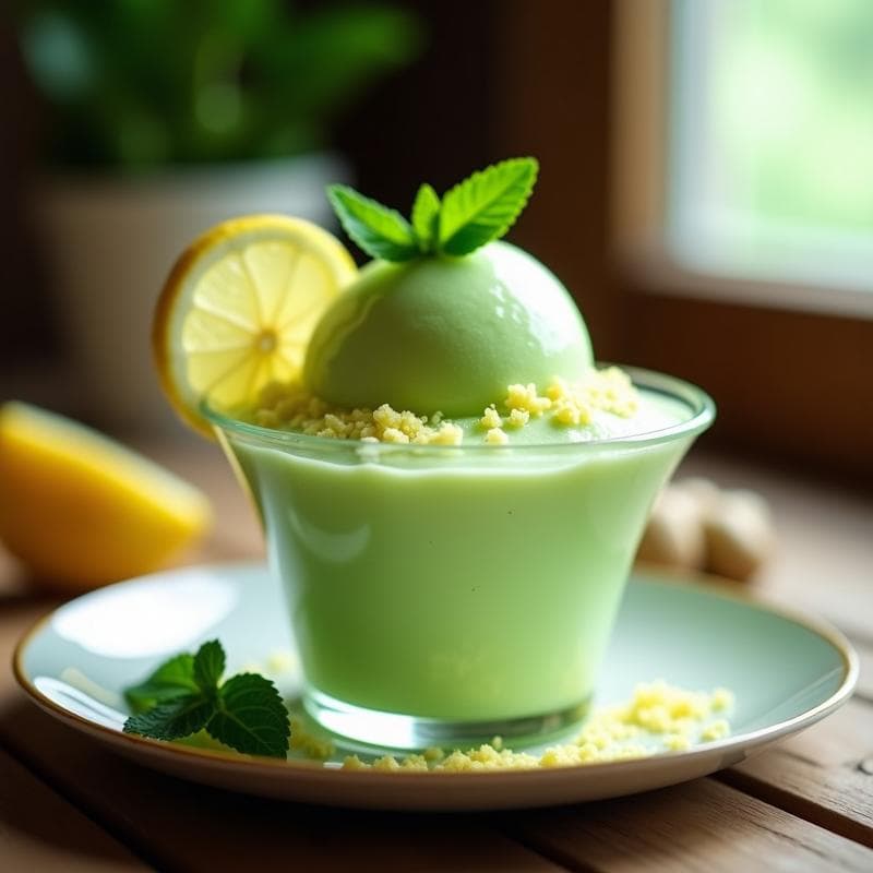 Sorbete de Pepino y Limón con Jengibre Fresco: Receta Detox y Sin Azúcar en 10 Minutos