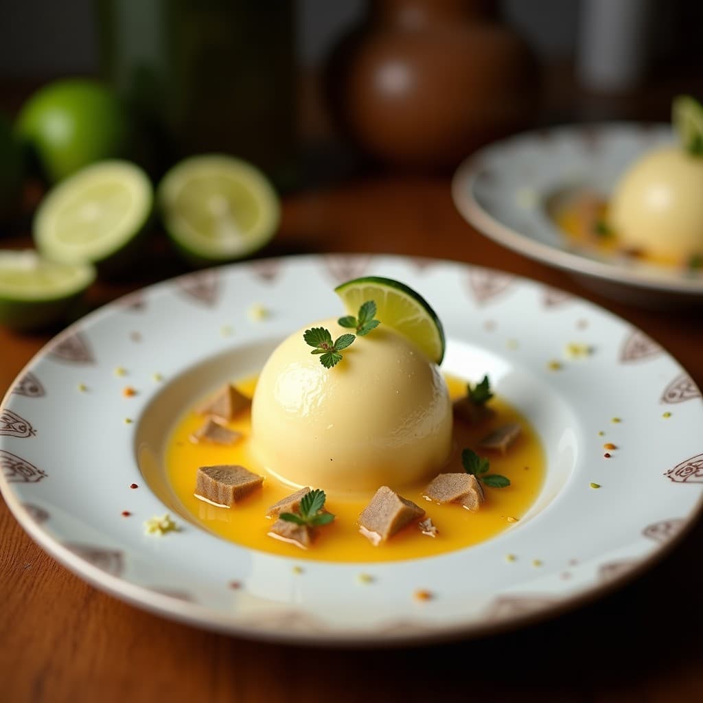 Sorbete de Tamarindo y Lima con Virutas de Coco: Postre Mexicano Sin Azúcar en Airfryer