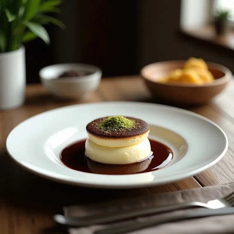 Soufflé de Chocolate y Matcha con Claras de Huevo: Postre Francés Sin Harina y Bajo en Carbohidratos
