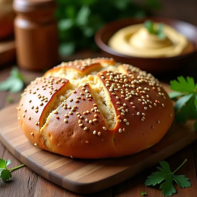 Sourdough de Harina de Garbanzo: Pan Egipcio Sin Gluten y Probiótico