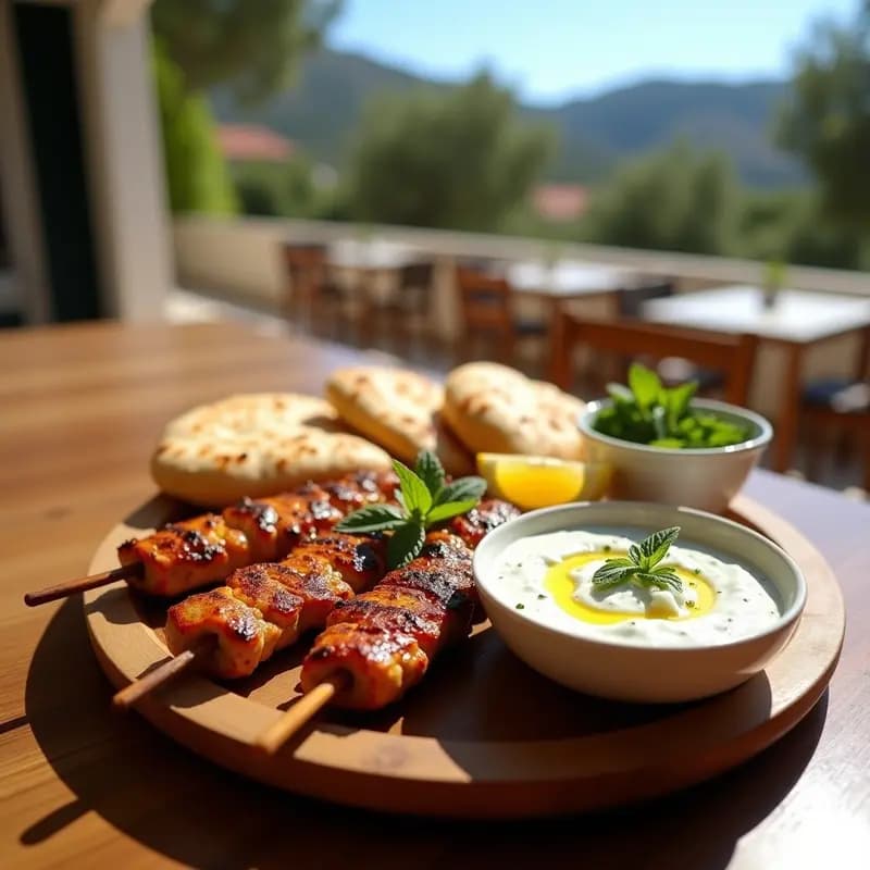 Souvlaki de Cerdo con Pitas y Tzatziki de Pepino: Receta Griega en Parrilla para Verano
