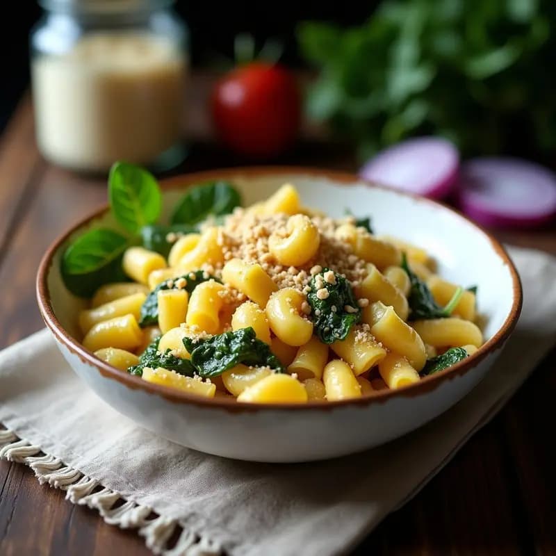 Spätzle de Espinacas y Queso Emmental: Receta Alemana Vegana con Toque Crujiente