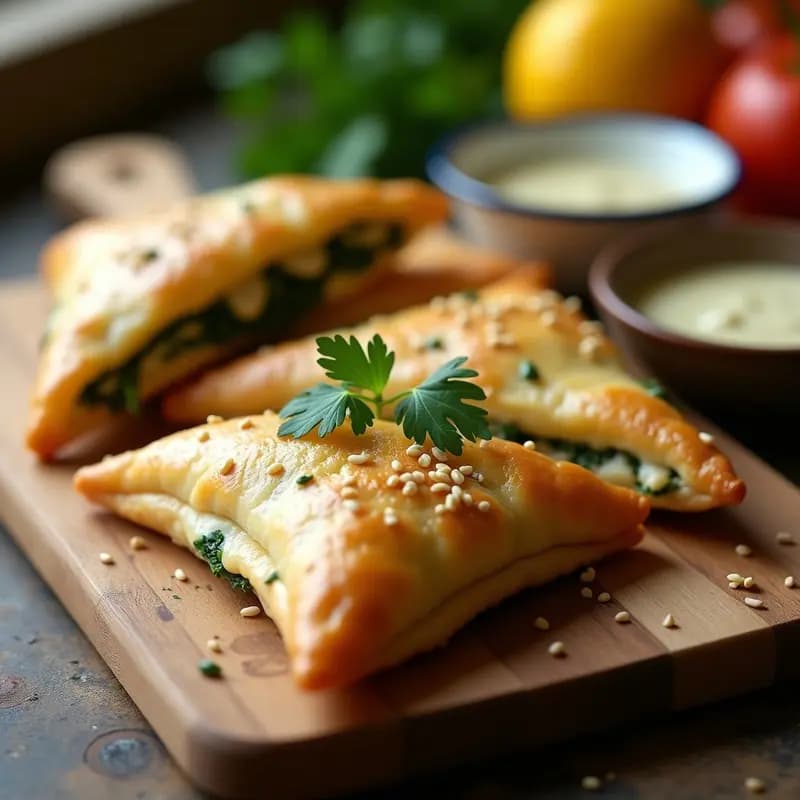 Spanakopita de Espinacas y Queso Vegano: Receta Griega en Masa Filo Sin Gluten