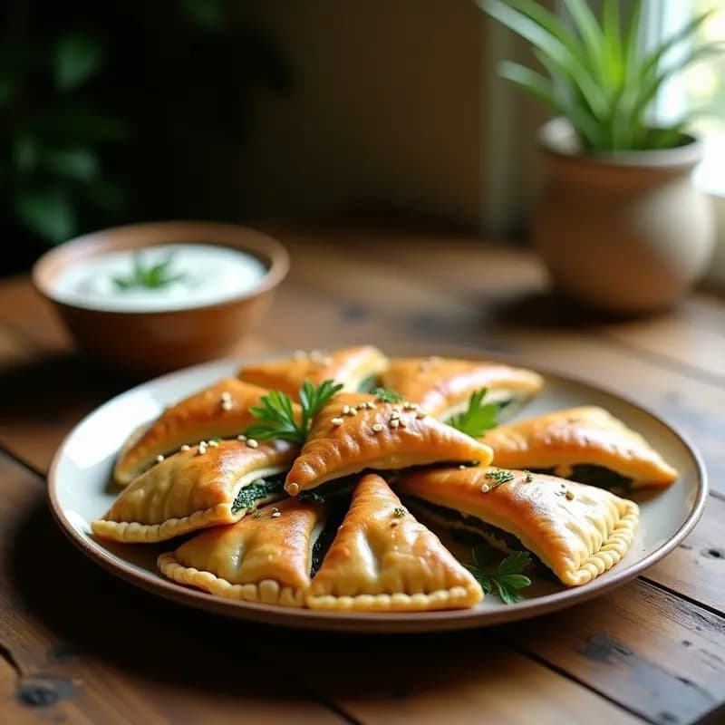 Spanakopita Griega de Espinacas y Tofu: Entrante Vegano en Hojaldre Filo