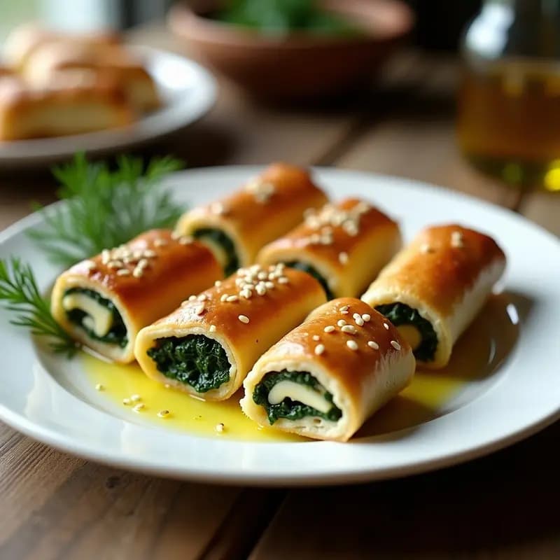 Spanakopita en Hoja de Filo: Pastel Griego de Espinacas y Feta Sin Horno