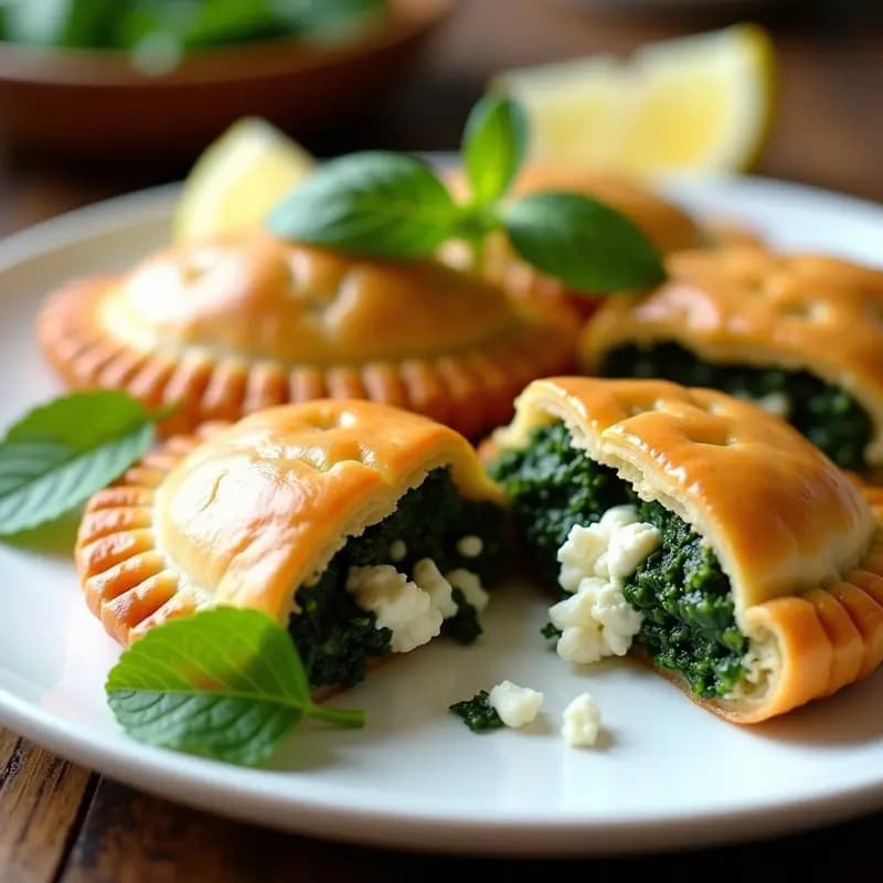 Spanakopita Griega con Masa de Espinacas y Feta Vegana: Receta Sin Hojaldre en Airfryer