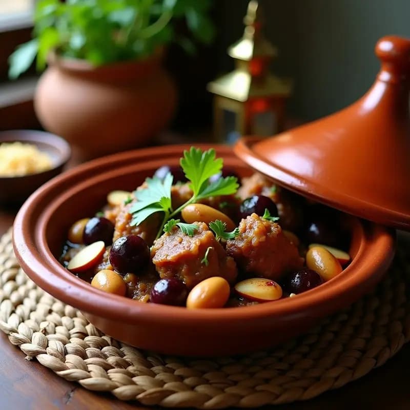 Splay de Cordero con Ciruelas Pasas y Almendras: Receta Marroquí de Eid en Horno Lento