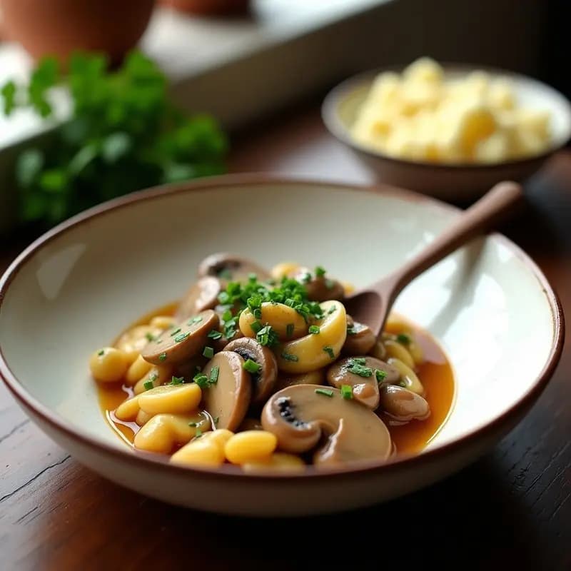 Stroganoff de Setas Portobello y Anacardos: Receta Rusa Vegana y Ultracremosa en Thermomix