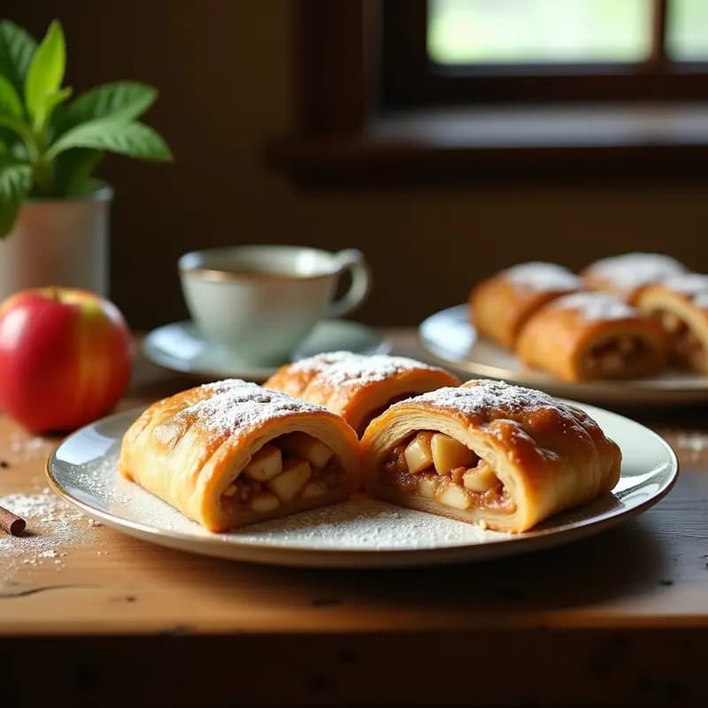 Strudel de Manzana y Canela: Postre Austríaco Tradicional y Sin Azúcar Refinada