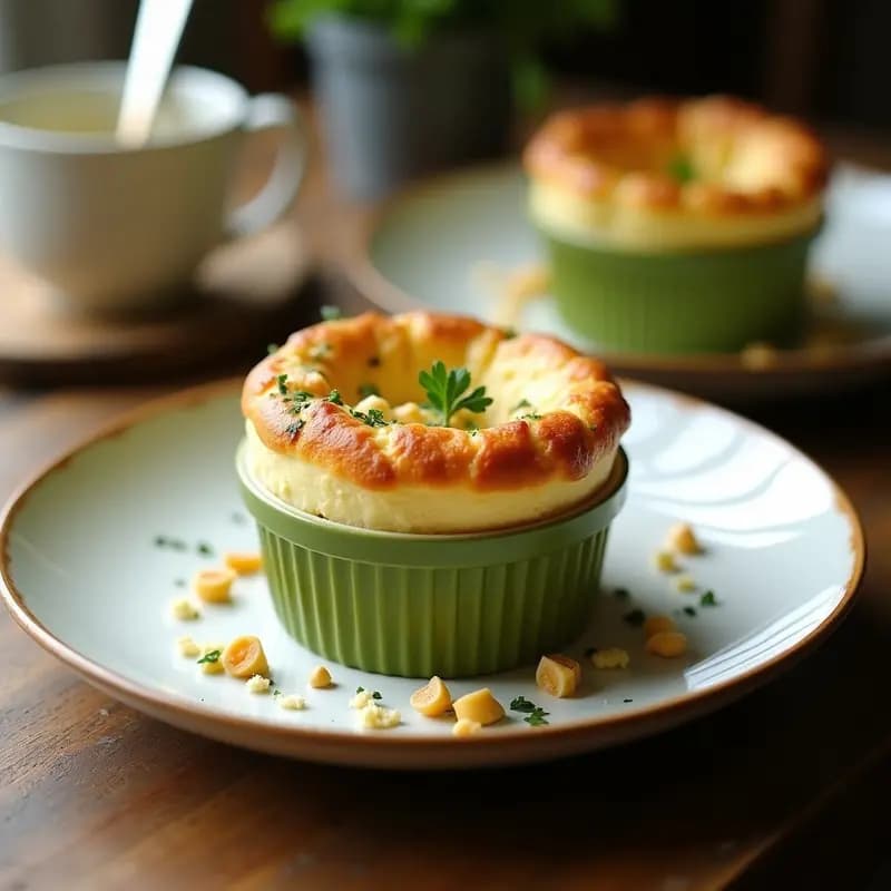 Suflé de Espárragos Blancos y Parmesano Vegano: Receta Sin Horno y Sin Lácteos en 15 Minutos