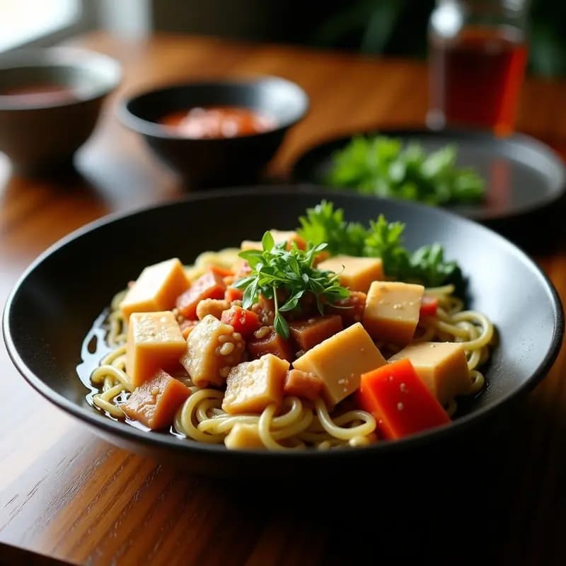 Sukiyaki Japonés con Tofu y Verduras: Receta en Olla Caliente y Baja en Calorías