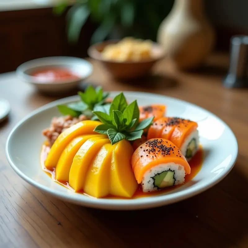 Sushi Bowl de Mango y Aguacate: Receta Japonesa sin Pescado y Alta en Vitamina C