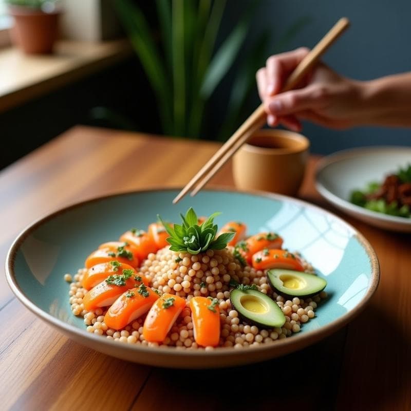 Sushi Bowl de Remolacha y Quinoa: Receta Vegana Sin Pescado con Sabor Umami