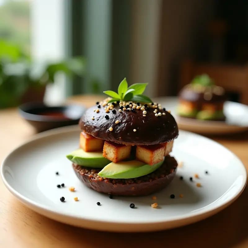 Sushi Burger Japonés: Receta Fusion con Arroz Vegano y Aguacate en 15 Minutos