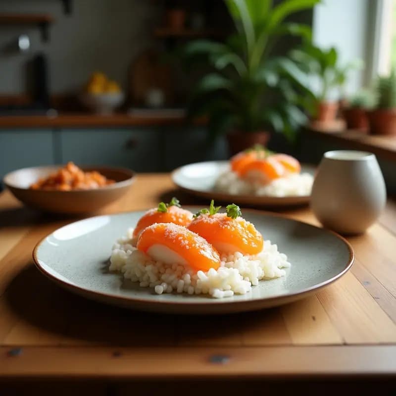 Sushi de Gominolas con Arroz de Coco: Receta Japonesa Divertida y Colorida