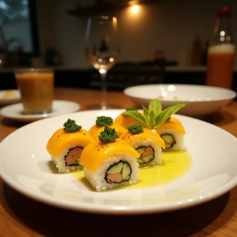 Sushi de Mango y Aguacate con Envuelto de Pepino: Receta Vegana y Refrescante