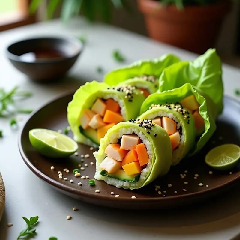 Sushi de Mango y Cangrejo: Receta Japonesa Fusion con Toque Tropical para Principiantes