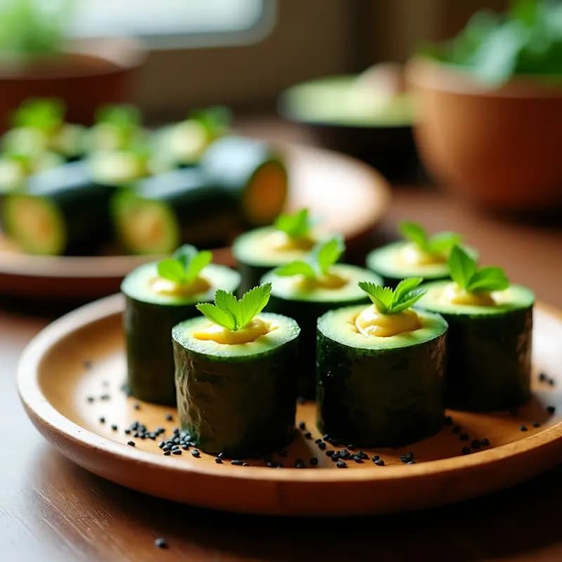 Sushi de Mangú y Aguacate: Desayuno Dominicano en Rollitos Sin Arroz