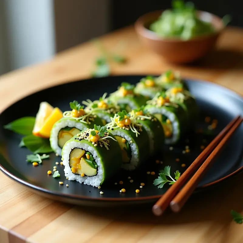 Sushi Roll de Grabango y Aguacate: Receta Peruana Sin Pescado ni Arroz