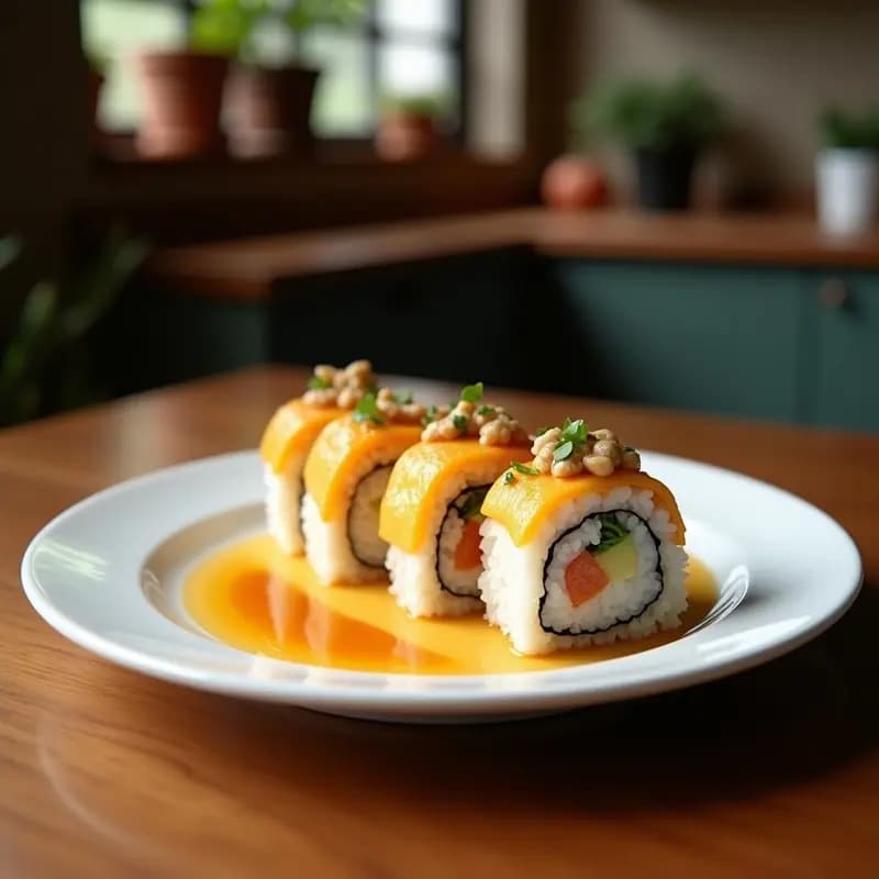 Sushi Roll de Watermelon y Queso Feta: Receta Viral Sin Cocinar en 10 Minutos