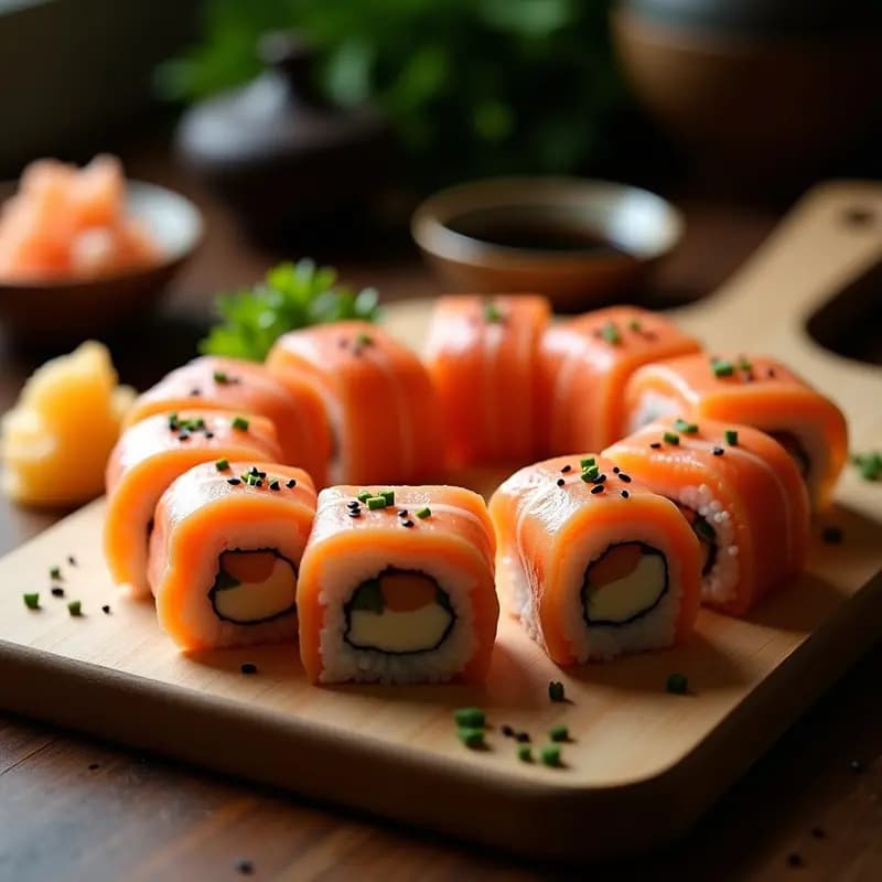 Sushi de Salmón Ahumado y Queso Filadelfia: Receta Japonesa en Casa con Trucos Pro