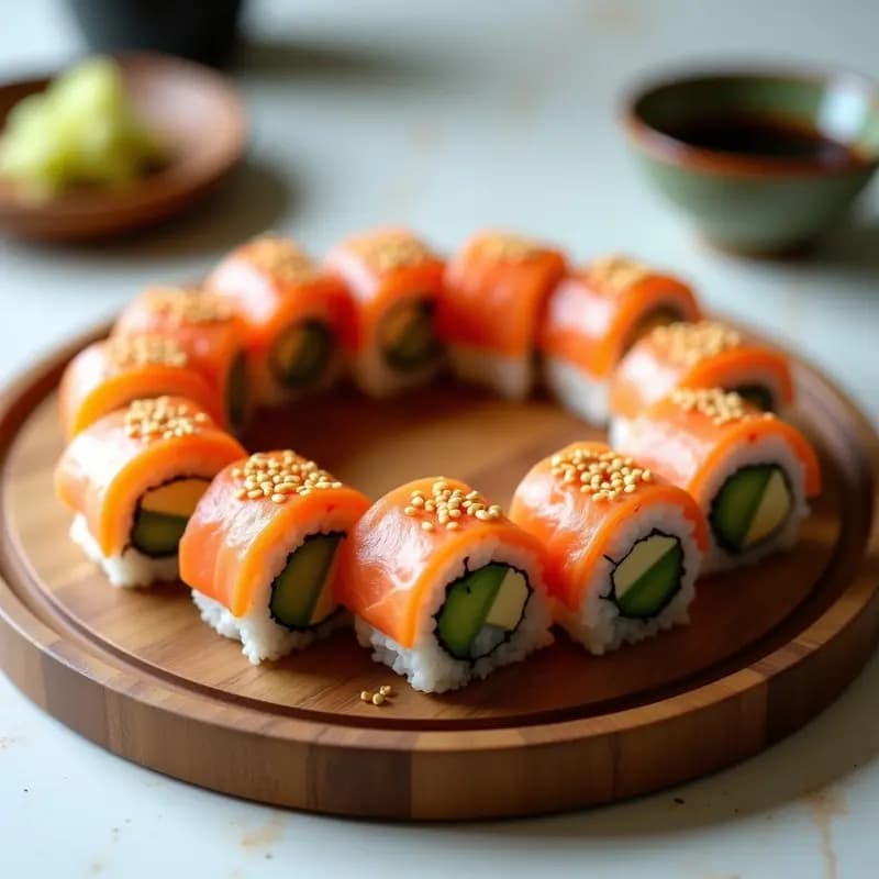 Sushi de Salmón Ahumado y Queso Cream Cheese: Rollos Japoneses en 20 Minutos Sin Grandes Habilidades
