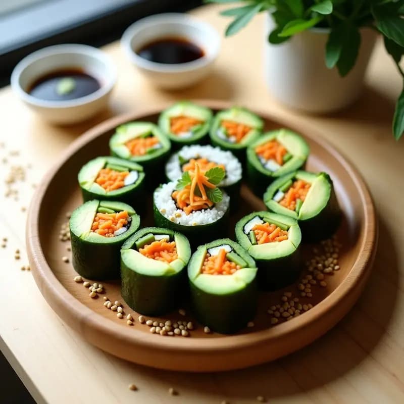 Sushi de Yuca y Aguacate: Receta Japonesa Sin Arroz y Alta en Fibra