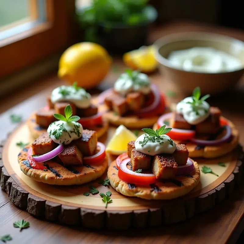 Suvlaki Griego de Cerdo con Salsa Tzatziki y Pita Casera: Receta de Calle en 25 Minutos