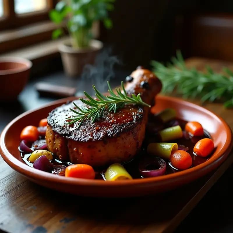 T osteo alla Fiorentina con Hierbas Provenzales: Receta Italiana de Carne Jugosa en el Horno