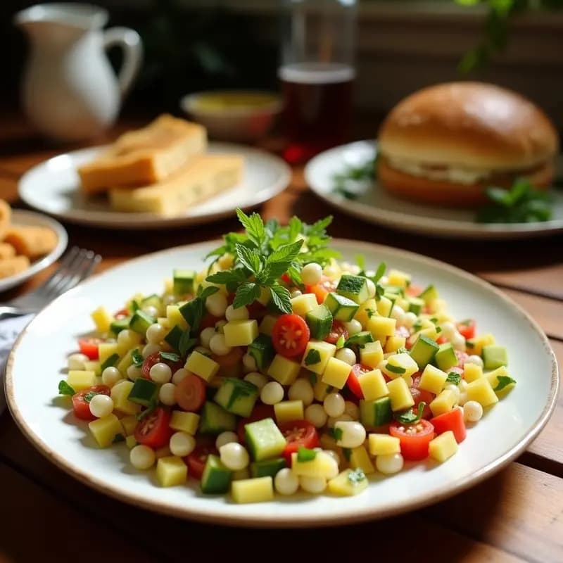 Tabbouleh de Algas Marinadas con Limón y Granada: Ensalada Libanesa Vegana y Marina