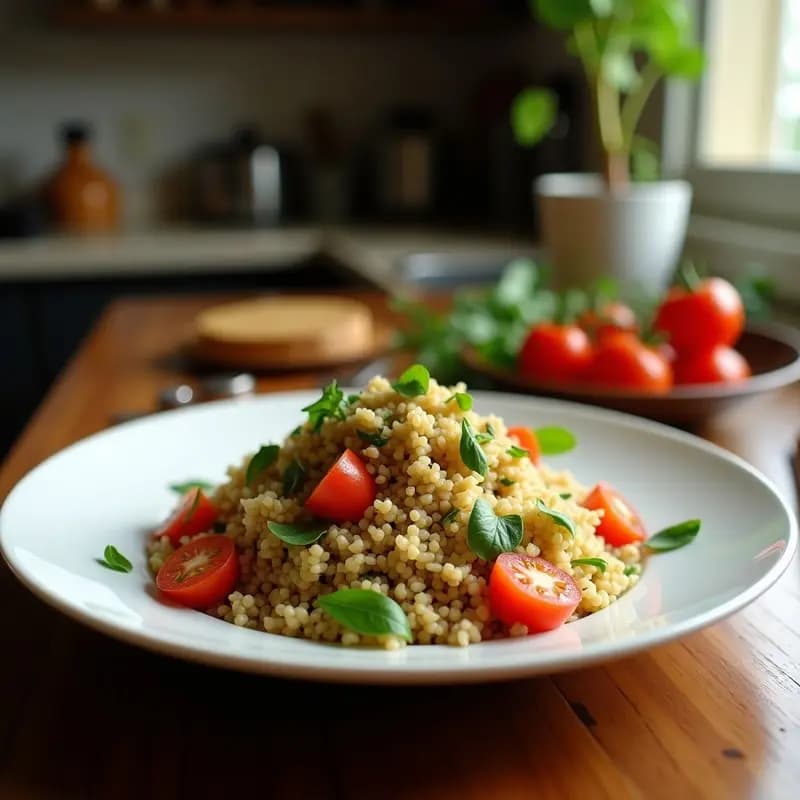 Tabbouleh con Bulgur Integral y Granados: Ensalada Libanesa Vegana y Sin Gluten