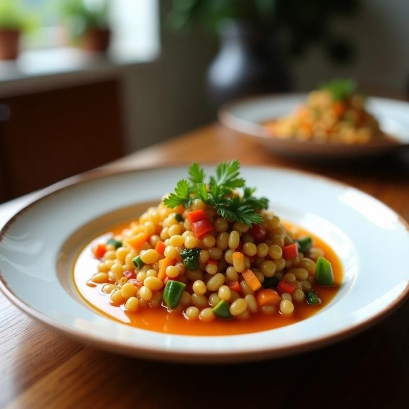 Tabbouleh de Coliflor y Granada con Vinagreta de Naranja Amarga: Receta Libanesa Low-Carb