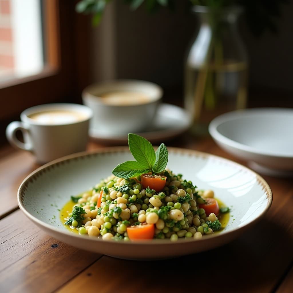 Tabbouleh de Coliflor Crujiente con Granados y Menta: Receta Árabe Keto y Sin Gluten