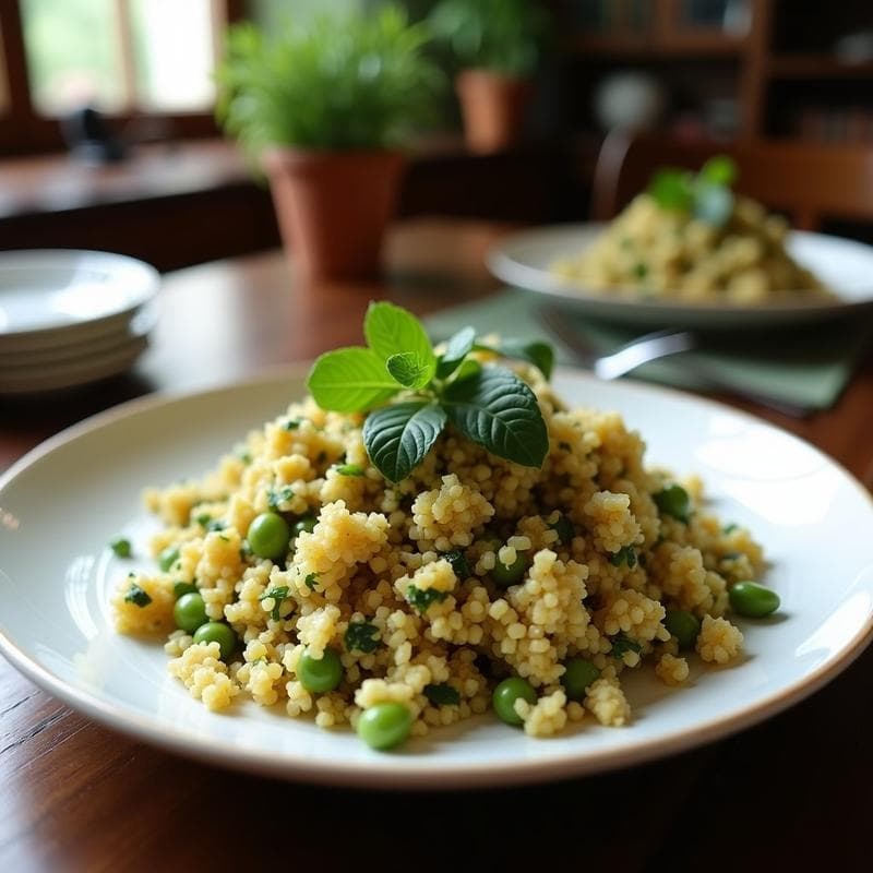 Tabbouleh de Coliflor con Granados y Menta: Ensalada Vegana y Sin Cereales en 15 Minutos