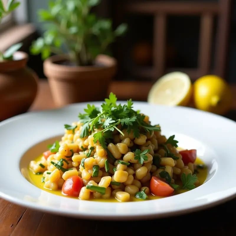 Tabbouleh de Lentejas y Limón: Entrante Libanés Sin Gluten y Alto en Fibra