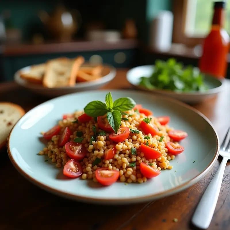 Tabbouleh de Mijo y Tomate: Ensalada Libanesa Sin Gluten y Alta en Fibra