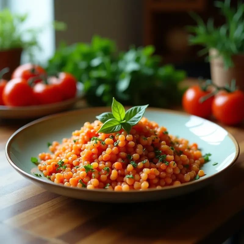 Tabbouleh de Theoret con Tomate y Pepino: Ensalada Libanesa Sin Gluten y Crudivegana